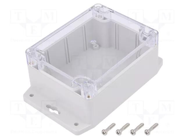 Enclosure: multipurpose; X: 90mm; Y: 115mm; Z: 55mm; polycarbonate GAINTA G212CMF-IP67