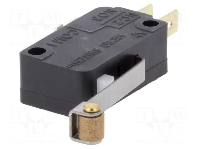Microswitch SNAP ACTION; 11A/125VAC; with lever (with roller) HONEYWELL V7-2B17D8-207
