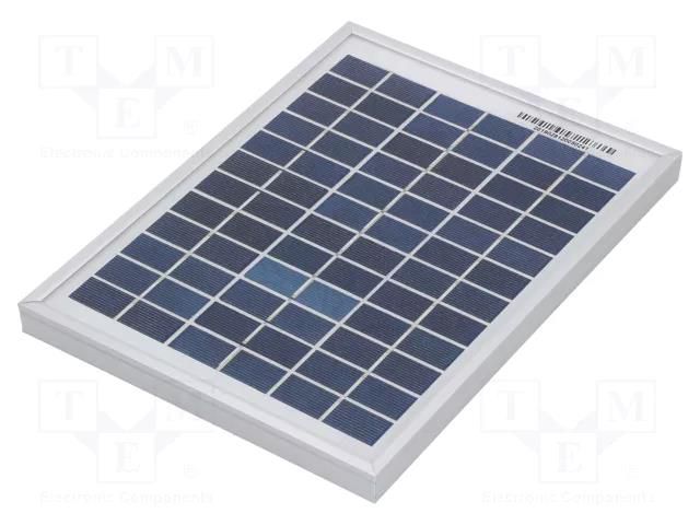 Photovoltaic cell; polycrystalline silicon; 251x186x17mm; 5W CELLEVIA POWER CL-SM5P