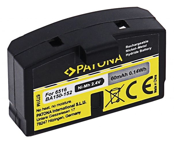 PATONA Battery f. Sennheiser BA150 BA151 BA152 65161, PATONA 6731 4055655222969