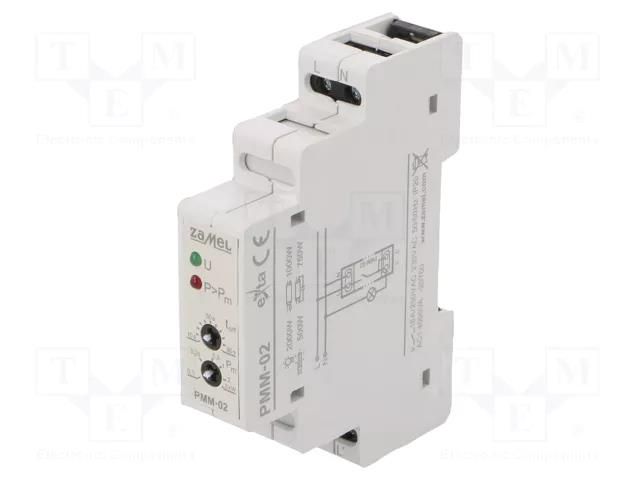Power  limiter; reactive power,active power; 230VAC; SPST-NO ZAMEL PMM-02