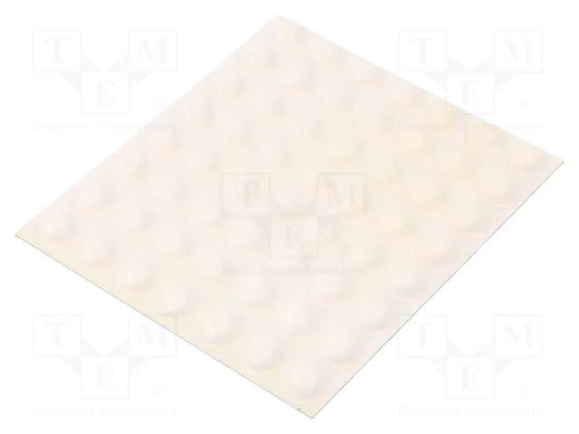 Self-adhesive foot; H: 5.1mm; white; polyurethane; Dim: Ø11.2mm 3M SJ5003/WH