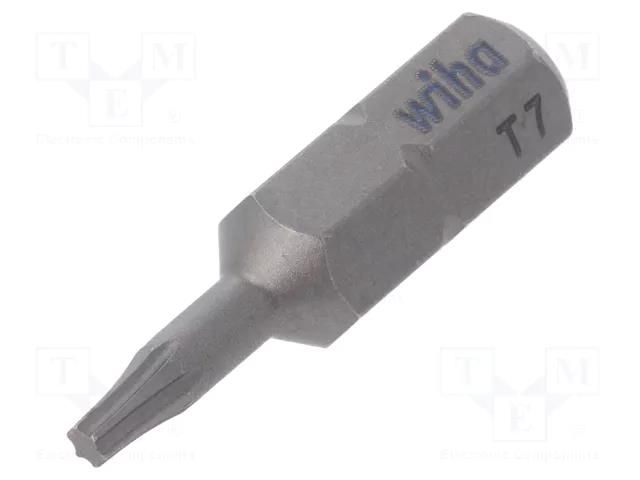 Screwdriver bit; Torx®; TX07; Overall len: 25mm; STANDARD WIHA WIHA.01713