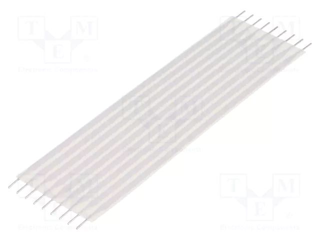 Connector: jumper cable; Tape ph: 2.54mm; L: 76.2mm; straight TE Connectivity FSN23A-09