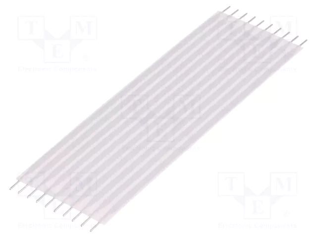 Connector: jumper cable; Tape ph: 2.54mm; L: 76.2mm; straight TE Connectivity FSN23A-10