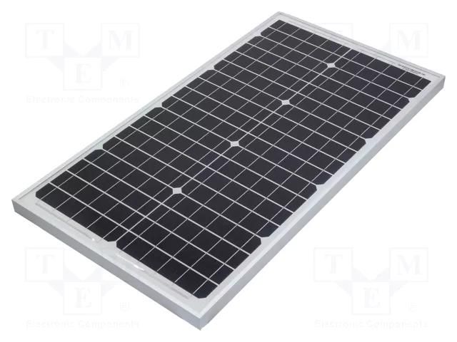 Photovoltaic cell; monocrystalline silicon; 650x350x25mm; 30W CELLEVIA POWER CL-SM30M