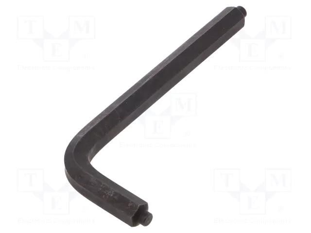 Wrench; hex keys with pilot; HEX 10mm; Overall len: 122mm; steel BOSSARD B10/BN1171