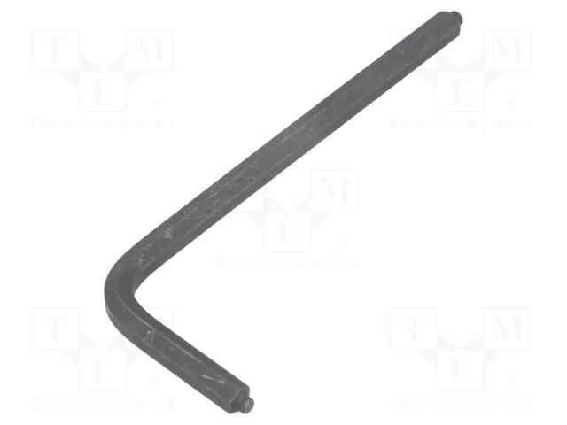 Wrench; hex keys with pilot; HEX 4mm; Overall len: 74mm; DIN 6911 BOSSARD B4/BN1171