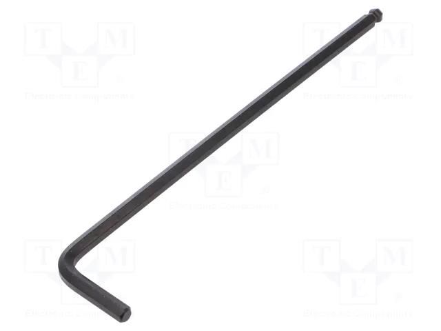 Wrench; hex key,spherical; Spanner: HEX5mm; Overall len: 163mm WIHA WIHA.03872