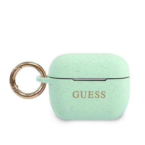 Guess GUACAPSILGLGN AirPods Pro cover green/green Silicone Glitter, Guess 3700740494394 3700740494394