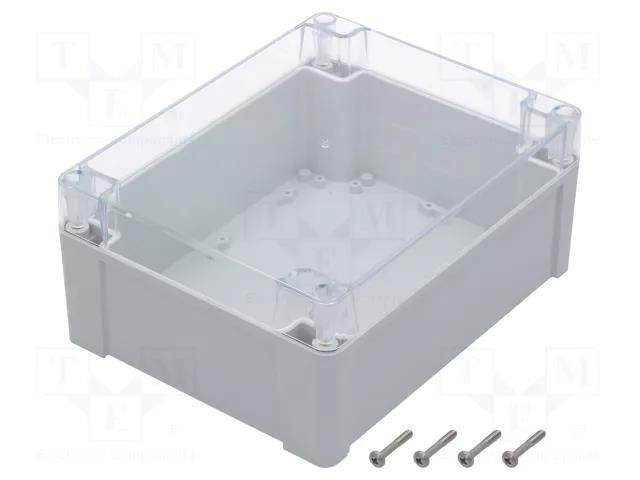 Enclosure: multipurpose; X: 190mm; Y: 240mm; Z: 105mm; ZP; ABS; gasket KRADEX ZP240190105JPHABSP