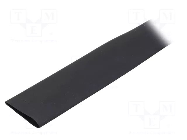 Heat shrink sleeve; glueless; 4: 1; 24mm; black; polyolefine CYG/KTG CB-HFT24-4X/50M-BK