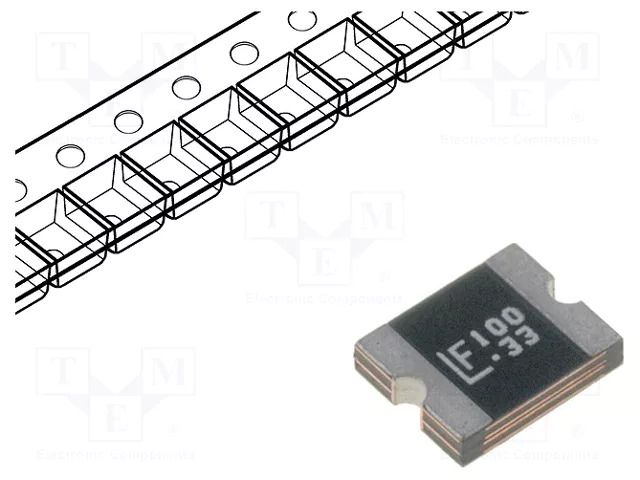Fuse: PTC polymer; 1.1A; SMD; 2016L LITTELFUSE 2016L100/33DR