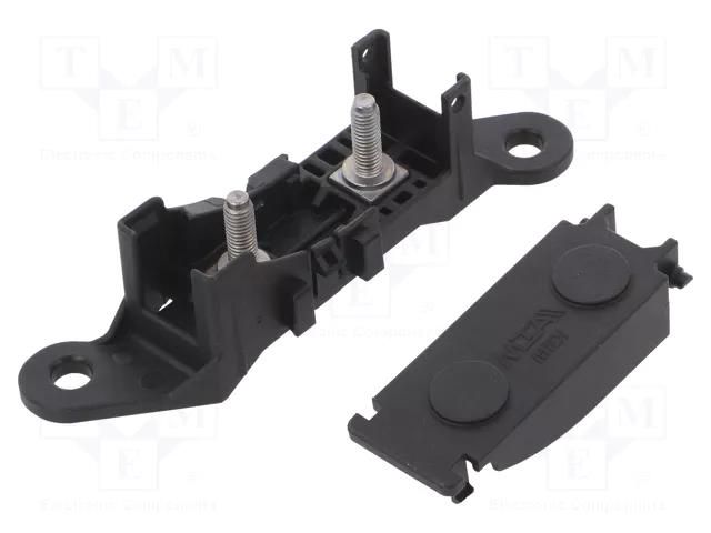 Fuse holder with cover; 40mm; screw,push-in; Leads: M5 screws MTA MTA-0X01499