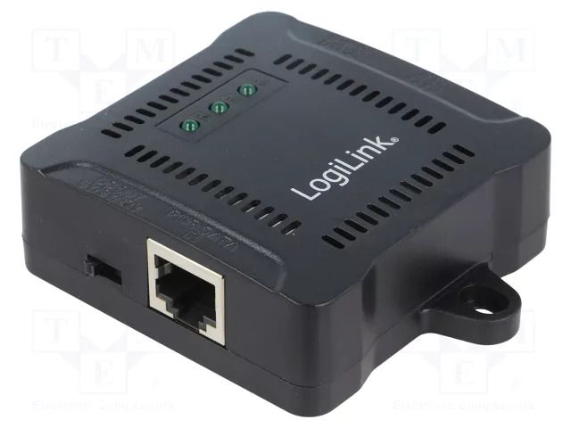 PoE power supply unit; IEC C14,RJ45 socket x2; PoE (PoE); black LOGILINK POE005