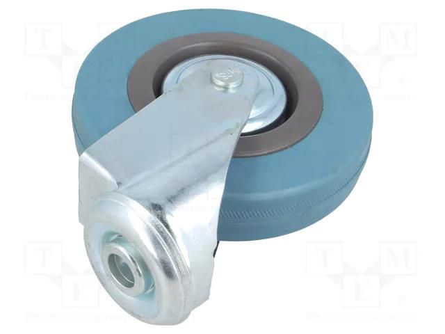 Transport wheel; Ø: 125mm; W: 27mm; H: 155mm; torsional; 80kg; steel RADER CKMA-PG-125S