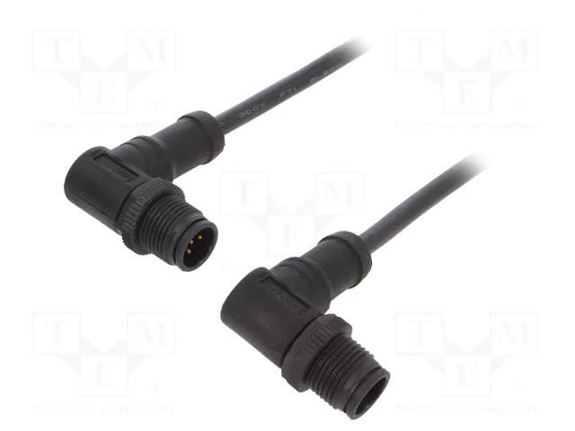 Cable: for sensors/automation; PIN: 5; with plastic nut; plug; 60V AMPHENOL LTW MSBP05MRSBPMRSB001