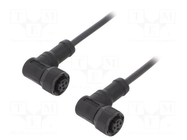 Cable: for sensors/automation; PIN: 4; with plastic nut; plug AMPHENOL LTW MSDP04FRSDPFRSB001