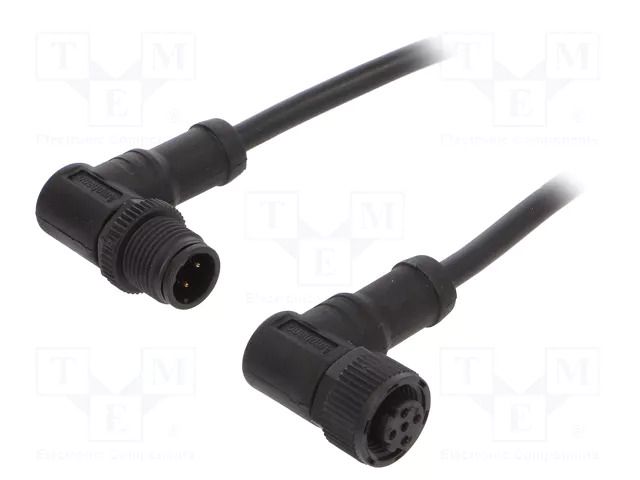 Cable: for sensors/automation; PIN: 4; with plastic nut; plug AMPHENOL LTW MSDP04MRSDPFRSD001