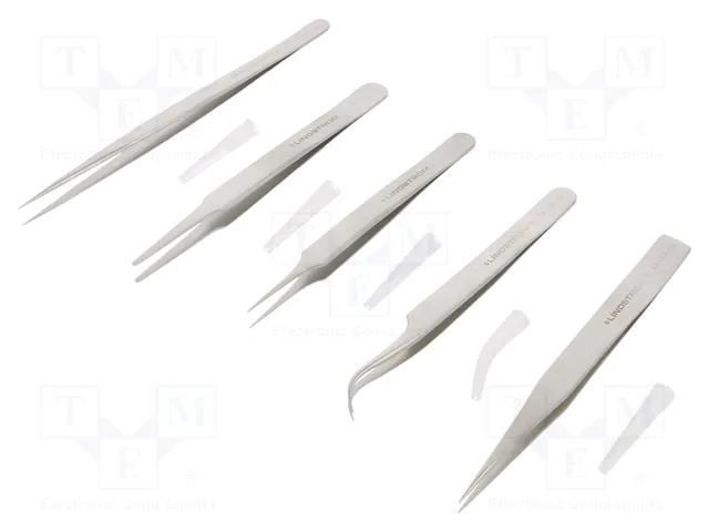 Kit: tweezers; for precision works; 5pcs. LINDSTRÖM SA.9855