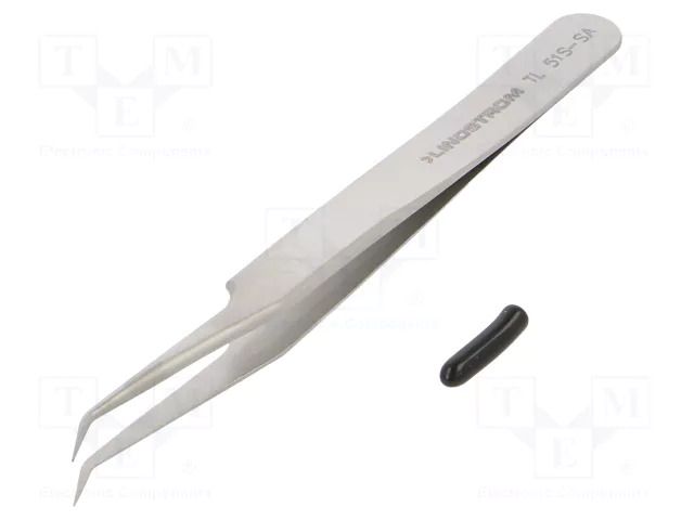 Tweezers; 115mm; for precision works; Blades: curved,narrowed LINDSTRÖM SA.TL51S-SA