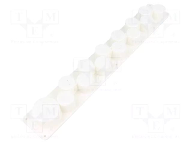 Multigate grommet; elastomer thermoplastic TPE; white; IP30; HTP HT HI TECH POLYMERS HTP-14-TPE
