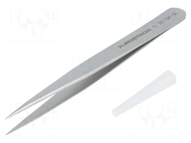 Tweezers; 110mm; Blades: narrowed; Blade tip shape: sharp LINDSTRÖM SA.TL3C-SA-SL