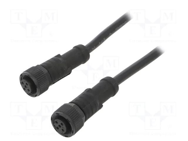 Cable: for sensors/automation; PIN: 5; with plastic nut; plug; 60V AMPHENOL LTW MSBP05FLSBPFLSD001