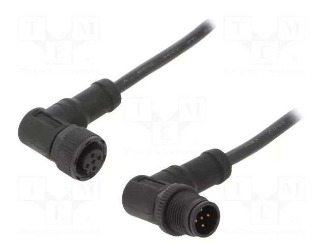 Cable: for sensors/automation; PIN: 5; with plastic nut; plug; 60V AMPHENOL LTW MSBP05MRSBPFRSB001