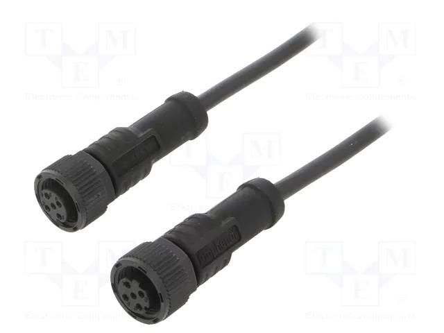 Cable: for sensors/automation; PIN: 4; with plastic nut; plug AMPHENOL LTW MSDP04FLSDPFLSB001
