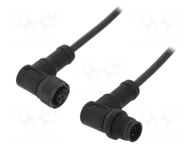 Cable: for sensors/automation; PIN: 4; with plastic nut; plug AMPHENOL LTW MSDP04MRSDPFRSB001