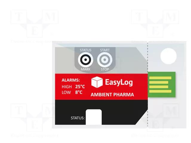 Data logger; temperature; IP67; ±0.5°C; Temp: -30÷60°C; EasyLog LASCAR EL-PDF-1-004