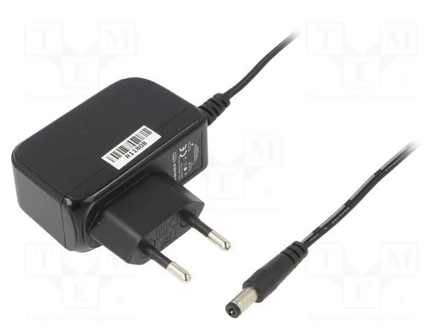 Power supply: switching; mains,plug-in; 5VDC; 2A; 10W; Out: 5,5/2,1 CELLEVIA POWER CLW-1005-W2E-ER