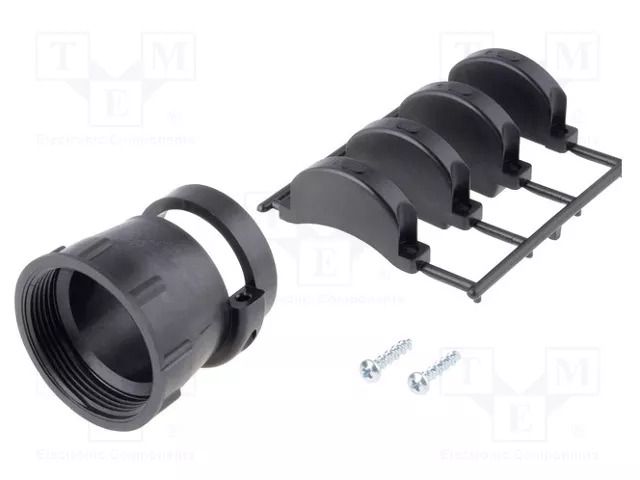 Cable hood and fastener; size 23; 28.6mm; straight; CPC TE Connectivity 206512-5