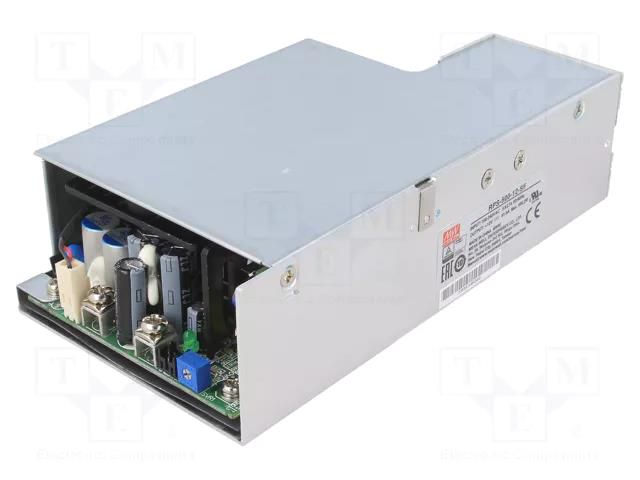 Power supply: switching; open; 499.2W; 113÷370VDC; 80÷264VAC; 91% MEAN WELL RPS-500-12-SF