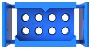 RECTNGLR PWR HOUSING, LATCH, RCPT, 8P PLB08M0000/AA.