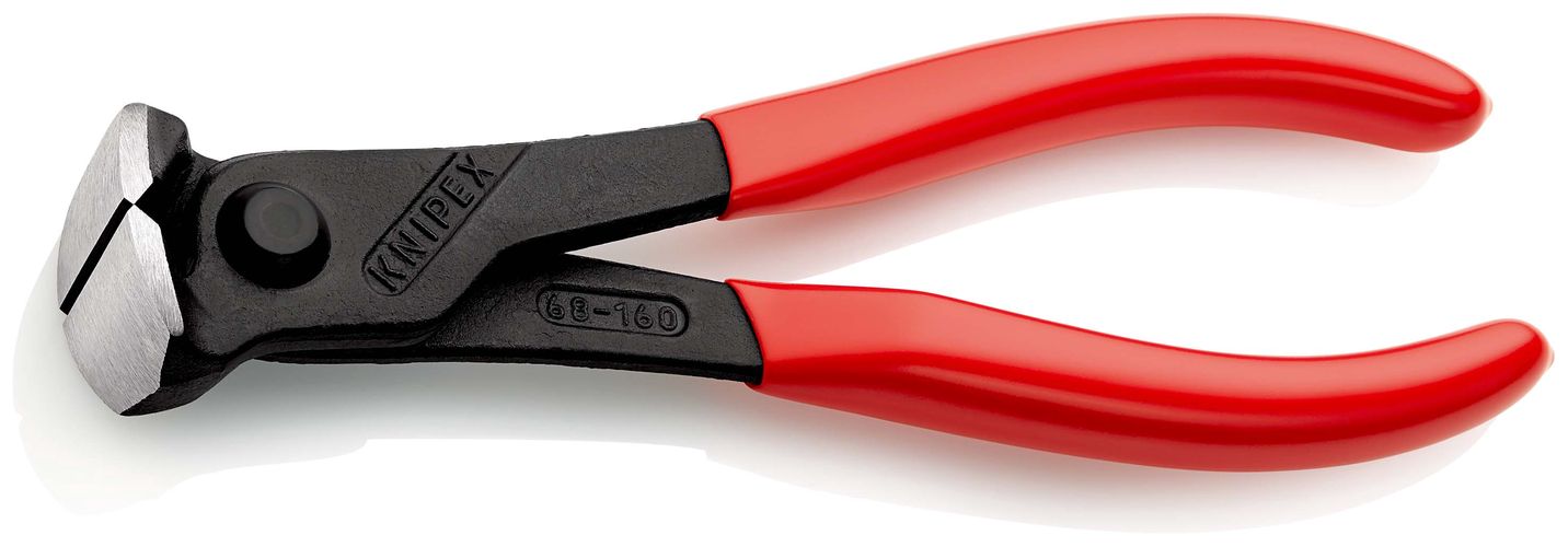 KNIPEX 68 01 160 End Cutting Nipper with plastic coating black atramentized 160 mm 68 01 160 4003773013792