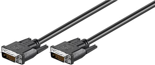 DVI-D Full HD Cable Dual Link, nickel, 3 m, black - DVI-D male Dual-Link (24+1 pin) > DVI-D male Dual-Link (24+1 pin) 68083