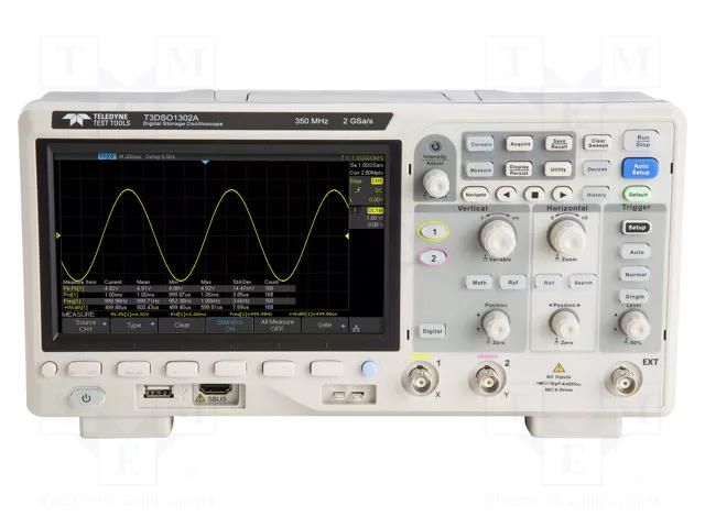 Oscilloscope: digital; Ch: 2; 350MHz; 2Gsps; 28Mpts; 1n÷100s/div TELEDYNE LECROY LC-T3DSO1302A