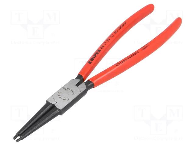 Pliers; for circlip; internal; 40÷100mm; Pliers len: 225mm KNIPEX KNP.4411J3