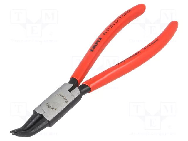 Pliers; for circlip; internal; 19÷60mm; Pliers len: 180mm; angular KNIPEX KNP.4431J22