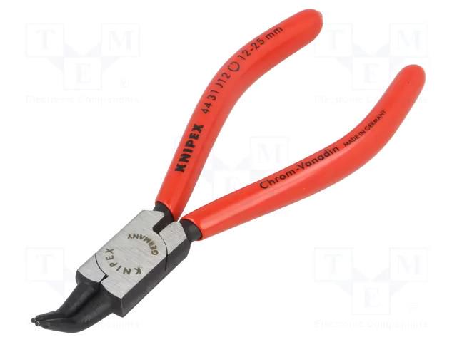 Pliers; for circlip; internal; 12÷25mm; Pliers len: 140mm; angular KNIPEX KNP.4431J12