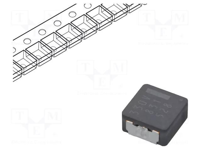 Inductor: wire; SMD; 33uH; 2.6A; 118mΩ; ±20%; ETQP4M; 8.5x8x4mm PANASONIC ETQP4M330KVK