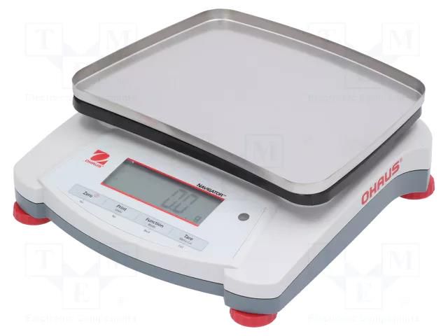 Scales; electronic,counting,precision; Scale max.load: 6.2kg OHAUS OHS-NVT6201