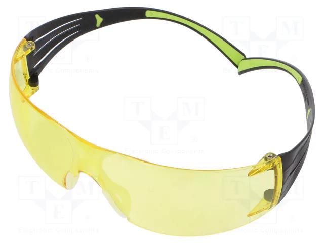 Safety spectacles; Lens: yellow; Classes: 1; 19g 3M 3M-SF403-AS/AF