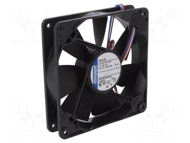 Fan: DC; axial; 24VDC; 119x119x25mm; 168m3/h; 43dBA; ball; 2900rpm EBM-PAPST 4414F/2