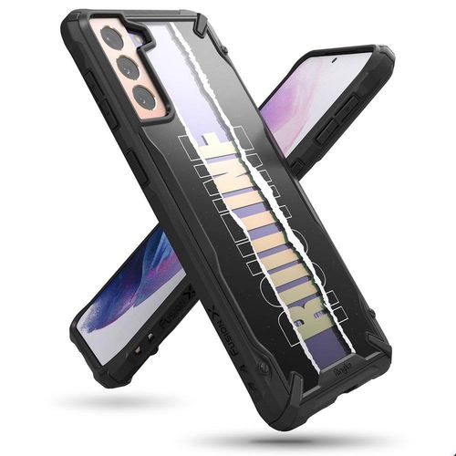 Ringke Fusion X Design durable PC Case with TPU Bumper for Samsung Galaxy S21+ 5G (S21 Plus 5G) black (Routine) (XDSG0054), Ringke 8809785453108 8809785453108