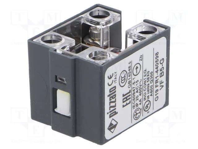 Contact block; NO + NC; 10A; max.400VAC; max.250VDC; -40÷80°C PIZZATO ELETTRICA VFB5-G