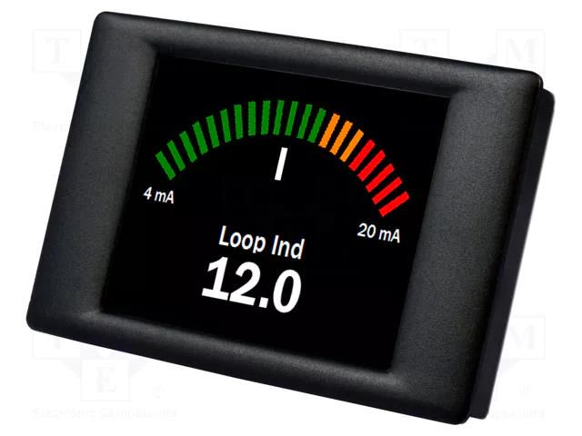 Ammeter; digital,mounting; 4÷20mA; on panel; LCD 2,4"; 320x240 LASCAR SGD24-M420