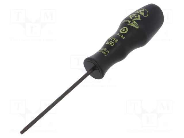 Screwdriver: standard; Torx® with protection; T10H; ESD C.K CK-T4718ESD-10